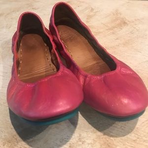 Custom pink sapphire Tieks size 8